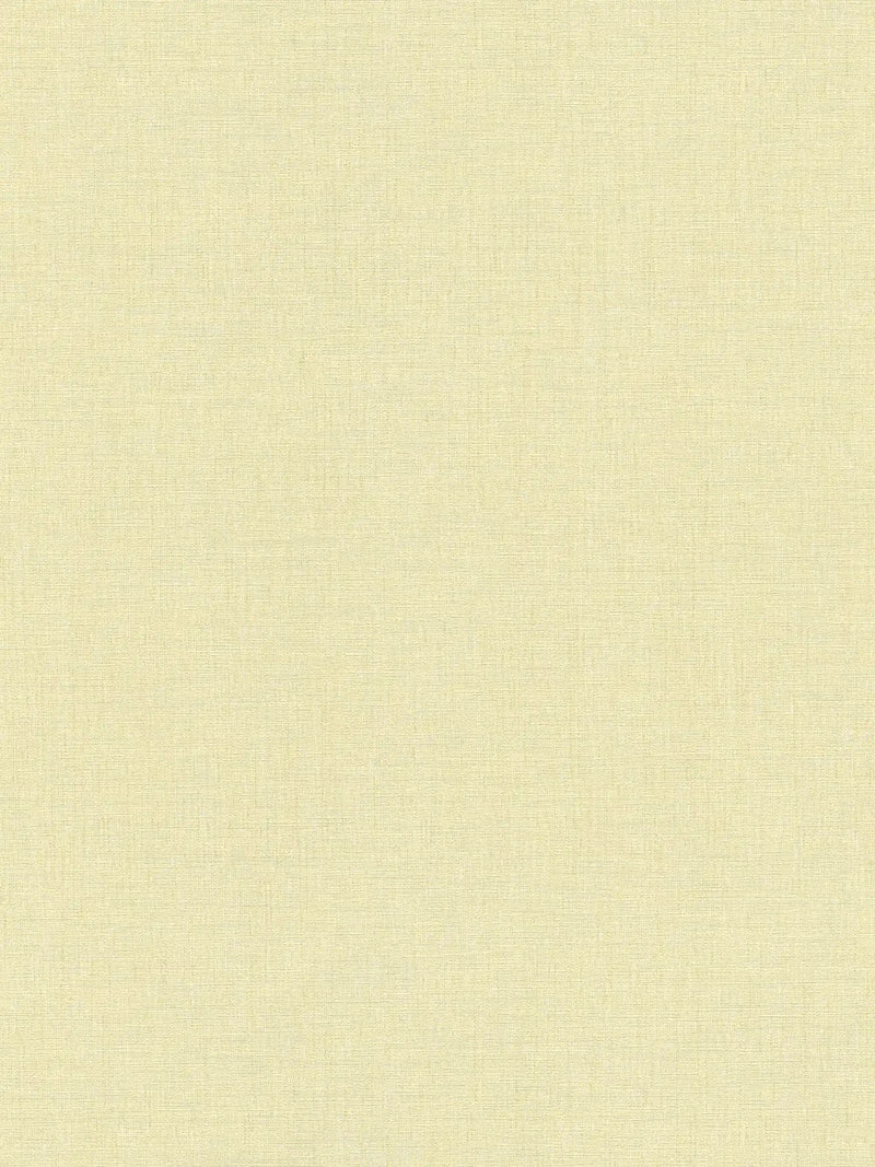 Plain wallpapers with textile appearance - light yellow, 1406341 AS Creation