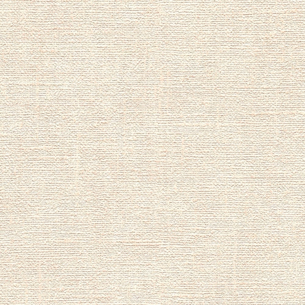 Vienkrāsainas tapetes ar tekstila izskatu - krēmkrāsā, 395652 AS Creation