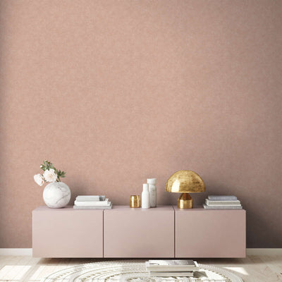 Plain wallpapers with textile look pink, 1404623 AS Creation