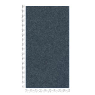 Vienkrāsainas tapetes ar tekstila izskatu, tumši zilas, 1404630 AS Creation