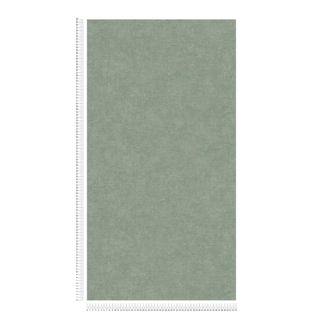 Vienkrāsainas tapetes guļamistabai zaļā krāsā, 395665 AS Creation