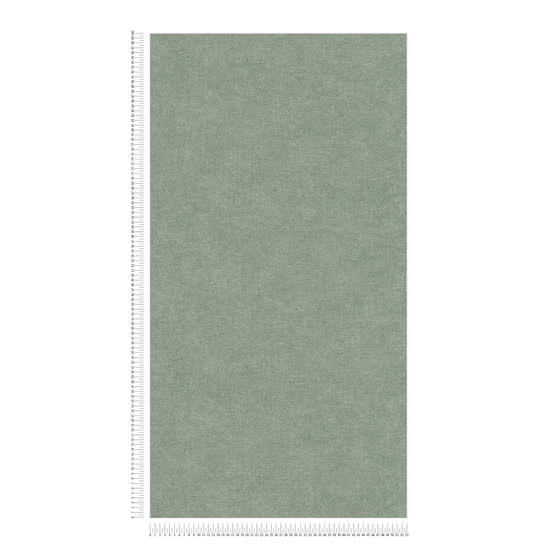 Plain wallpapers with textile appearance green, 1404621 AS Creation