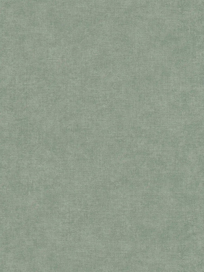 Ühevärviline tapeet tekstiili välimusega roheline, 1404621 AS Creation