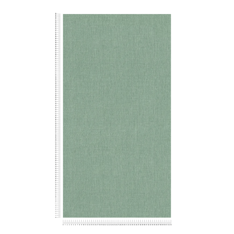 Plain wallpapers with textile look - green, 1406347 AS Creation