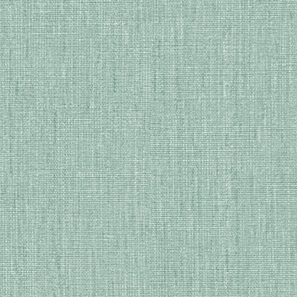 Vienkrāsainas tapetes ar tekstila izskatu - zaļa, tirkīza, 396511 AS Creation
