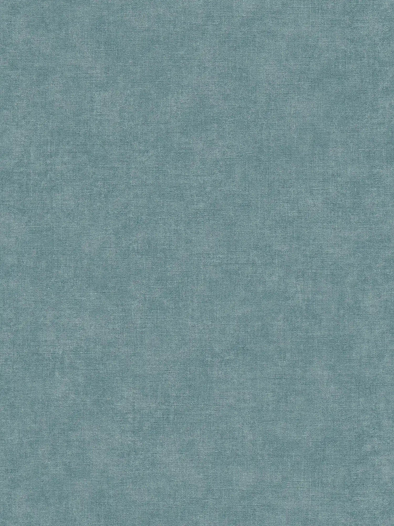 Vienkrāsainas tapetes ar tekstila izskatu zilā krāsā, 1404625 AS Creation