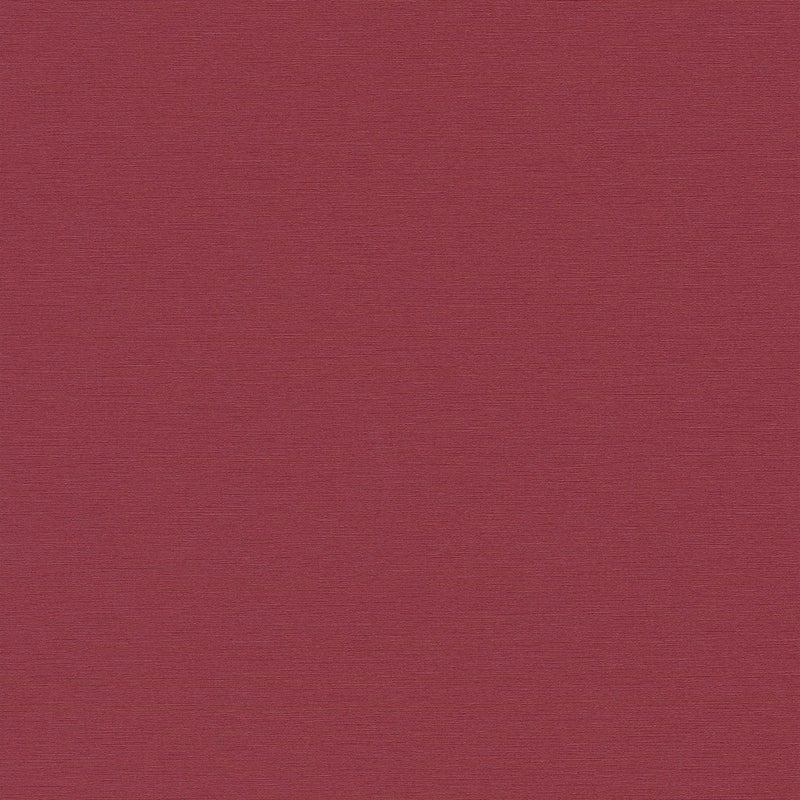 Vienkrāsainas tapetes ar tekstilmateriālu izskatu sarkanā krāsā, 1373505 AS Creation