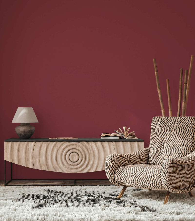 Plain wallpapers with textile appearance red, 1373505 AS Creation