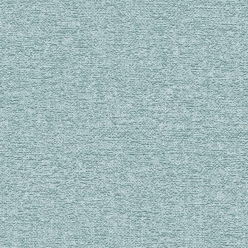 Plain wallpapers with textured surface, turquoise, 1375754 AS Creation