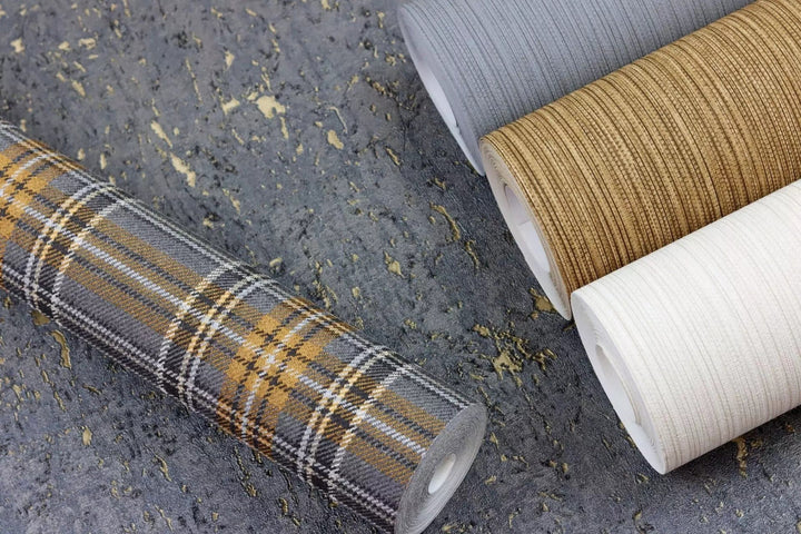 Vienkrāsainas tapetes ar vertikālo tekstūru: krēmkrāsā, RASCH, 537628 RASCH