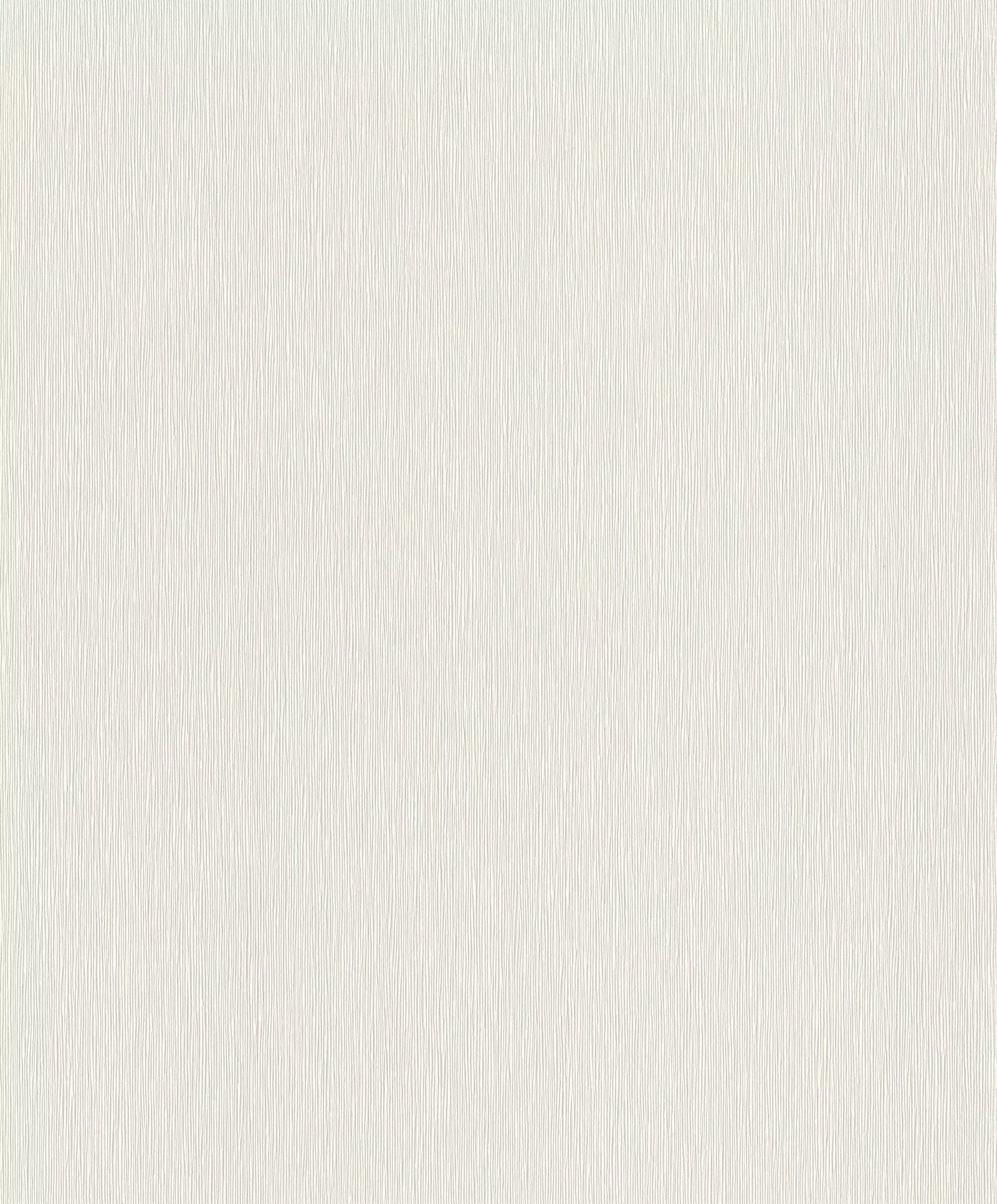 Vienkrāsainas tapetes ar vertikālu struktūru baltā krāsā, 810172 RASCH