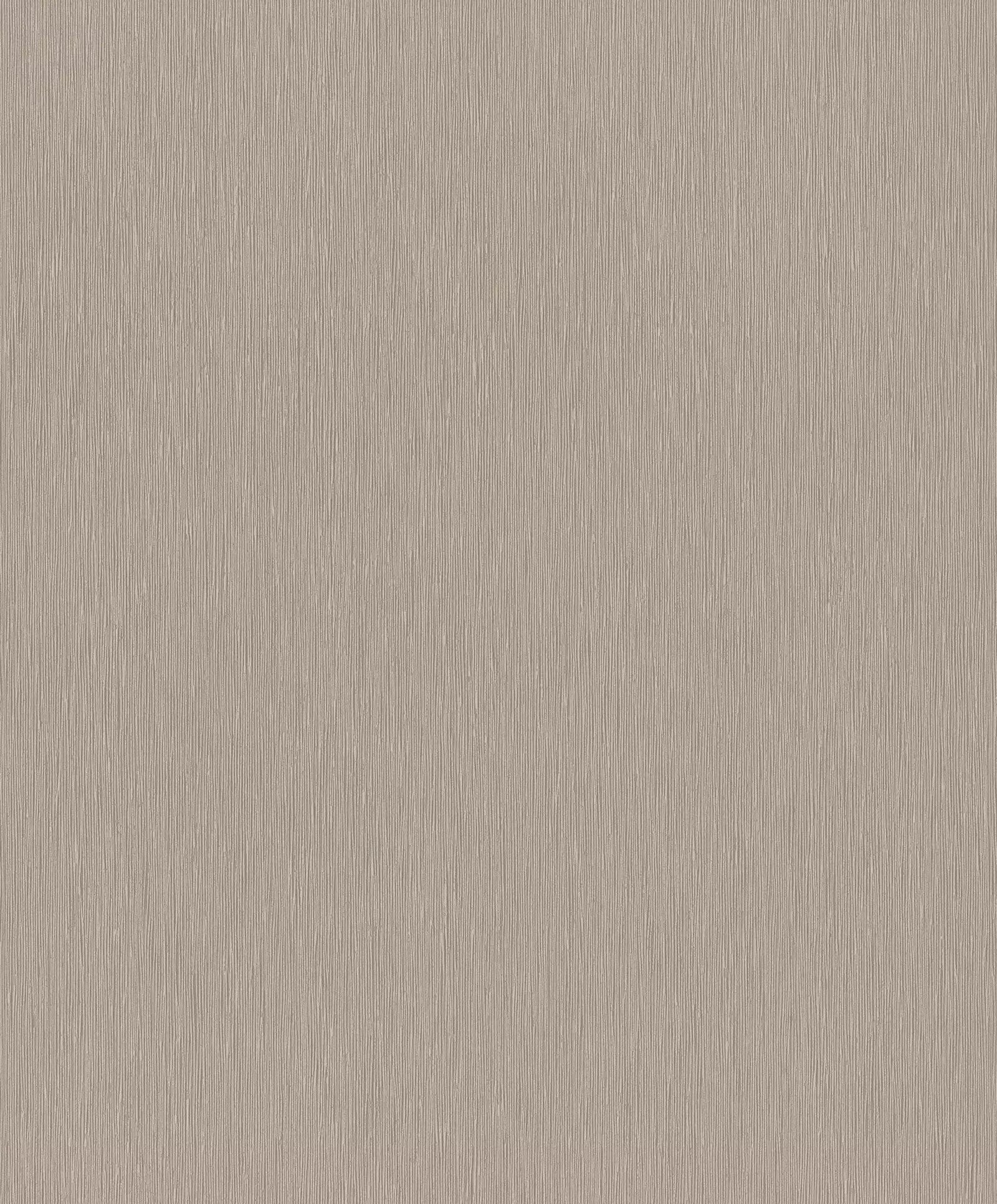 Vienkrāsainas tapetes ar vertikālu struktūru brūnā krāsā, 810141 RASCH