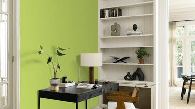 Plain wallpapers children's rooms in green color - 1624053 Erismann