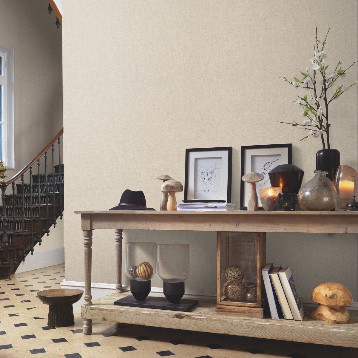 ERISMANN tapetes 4012321: Gaiši brūna, spīdums Erismann