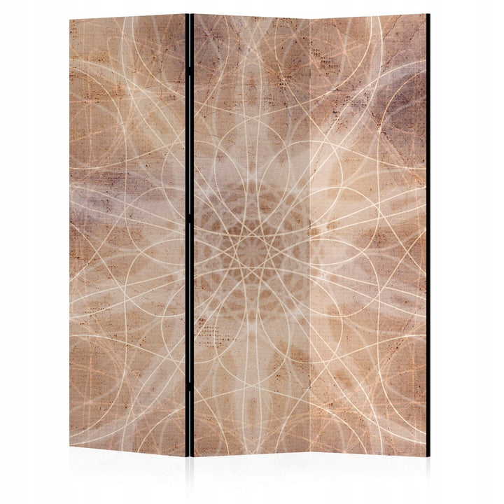 Vienpusējs aizslietnis, 135x172, Abstraktā gaisma, Ģeometriskā abstrakcija brūnā krāsā L-ART