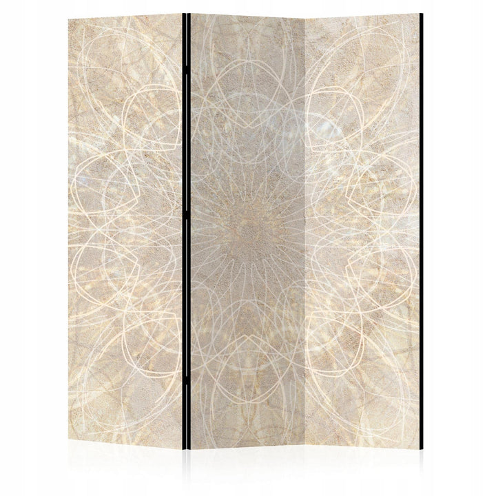 Vienpusējs aizslietnis, 135x172, Mandalas ornaments bēšos toņos L-ART