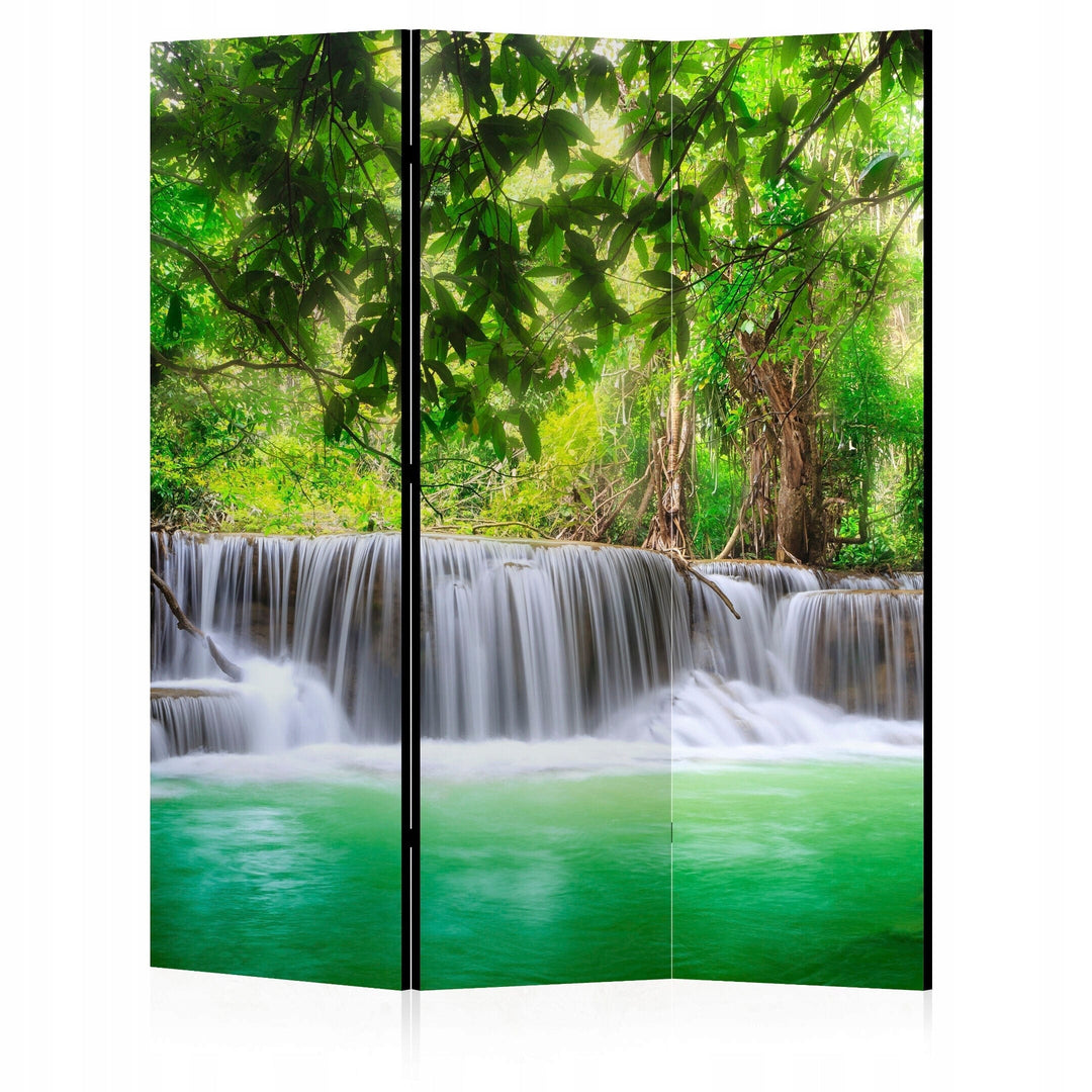 Vienpusējs aizslietnis, 135x172, Ūdenskritums koši zaļā krāsā L-ART