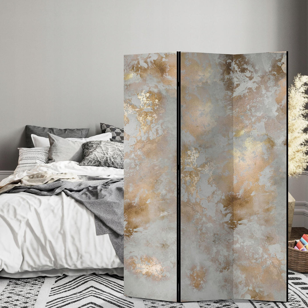 Vienpusējs aizslietnis, 135x172, Zelta abstrakcija un marmors L-ART
