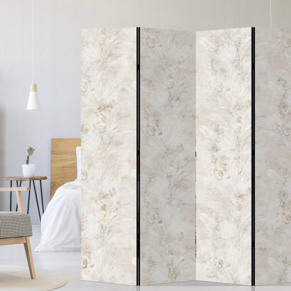 Vienpusējs aizslietnis, 225x172, Bēšs dizains ar spalvu rakstu L-ART