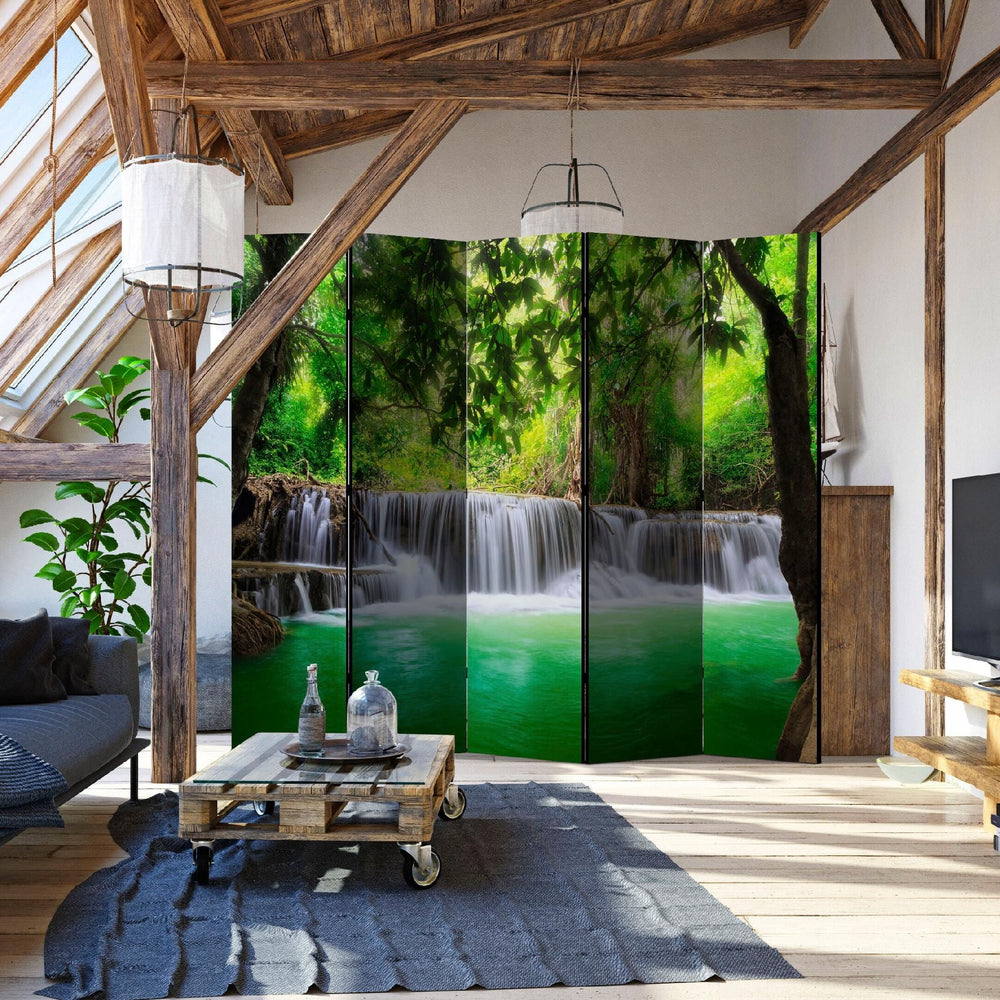 Vienpusējs aizslietnis, 225x172, Ūdenskritums koši zaļā krāsā L-ART