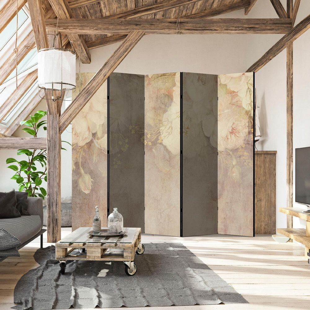 Vienpusējs aizslietnis, 225x172, vintāžas rozes, romantisks, ieturēts siltos, antīkos toņos L-ART