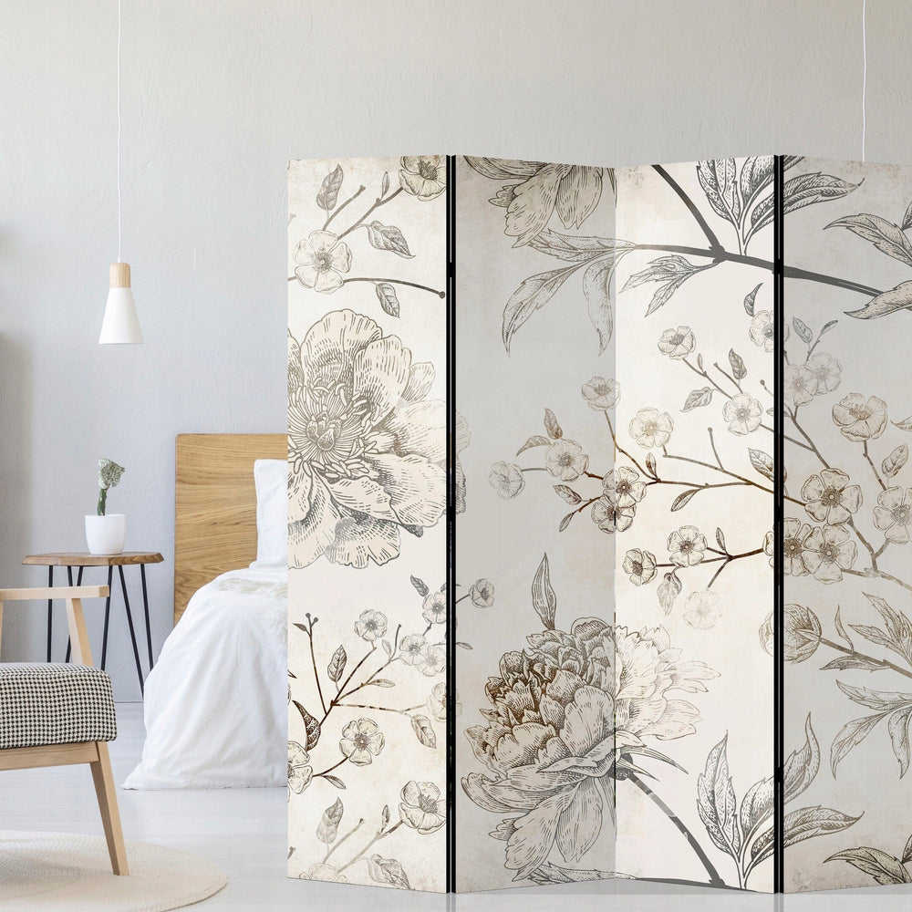 Vienpusējs aizslietnis, 225x172, Ziedu un dabas motīvi - Vintažas peonijas L-ART