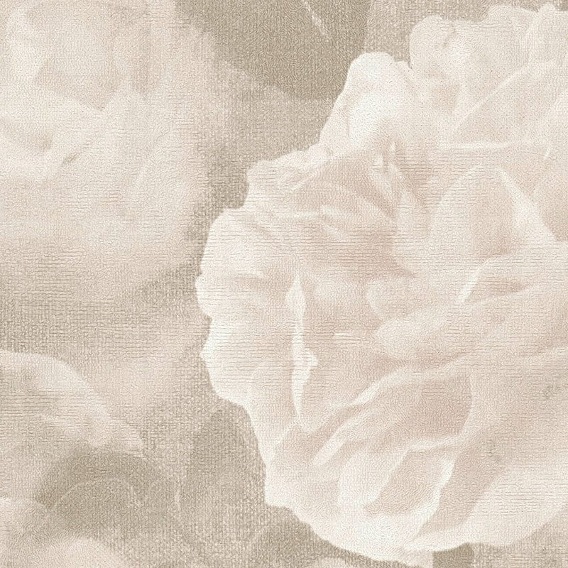 Vintage tyyli kukka tapetti ruusuja, kerma, 1332407 AS Creation