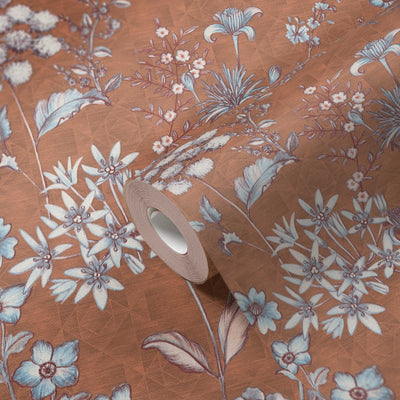 Senoviniai rudos spalvos tapetai su gėlių raštu, 1374005 AS Creation