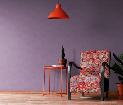 Violetinės spalvos Vienspalviai tapetai su šilkiniu blizgesiu, Erismann, 3752515 Erismann