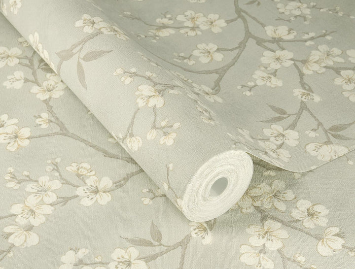 Rasch wallpaper 1562705 | A warm grey shade with a distinctive linen-like texture