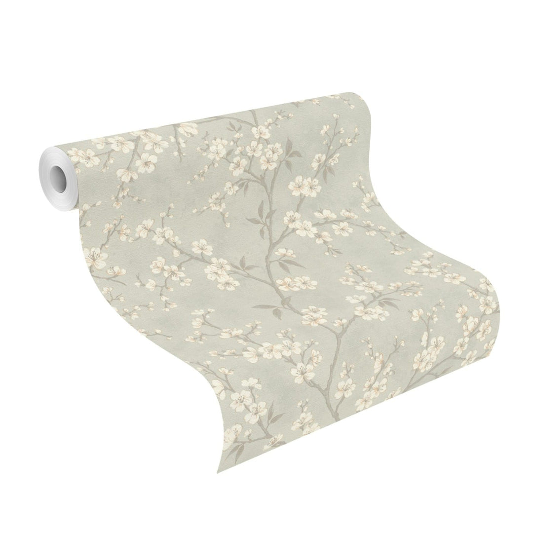 Rasch wallpaper 1562705 | A warm grey shade with a distinctive linen-like texture