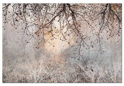 XXL izmēra glezna - Smalki zariņi ar ziediem rīta krāsās, 151486 G-ART