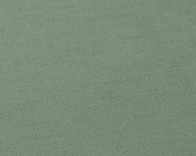 Green Plain wallpapers with textile texture, 1326113 AS Creation