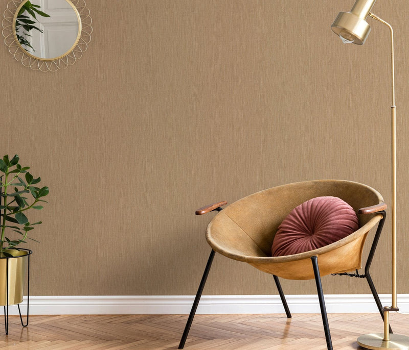 Gold colours Plain wallpapers with silky sheen, Erismann, 3752476 Erismann