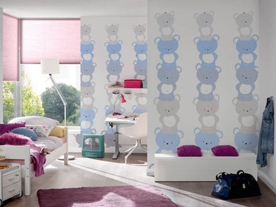 Children's wallpaper with bear design for boys' room 1350661 Without PVC AS Creation