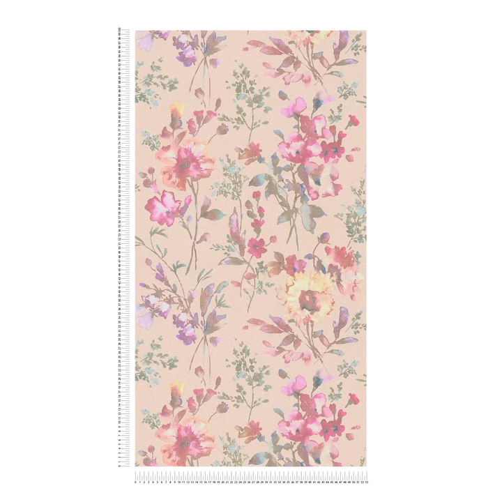 Ziedu neaustas tapetes ar spīdīgu efektu un vieglu tekstūru | 3010125 AS Creation