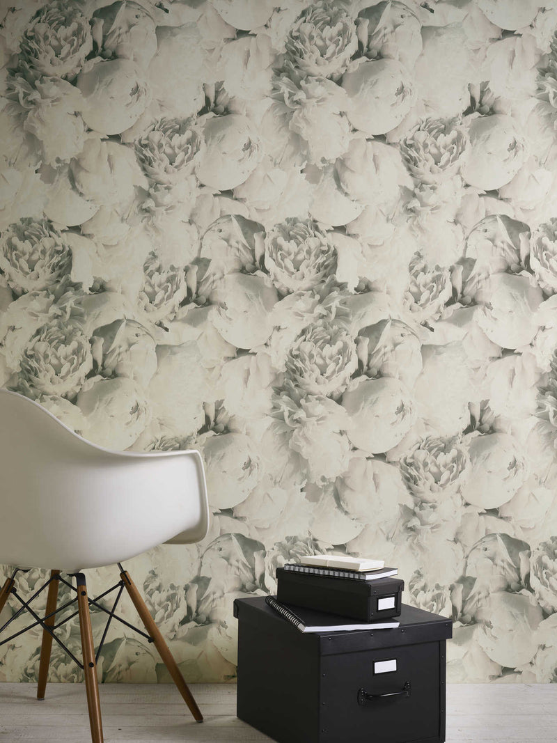 Floral wallpapers with a shimmer effect, AS Creation 1332340 AS Creation