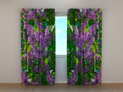 160 x 140 cm Verhot kukkakuvioilla - Lilac (SCREEN kangas) Tapetenshop.lv