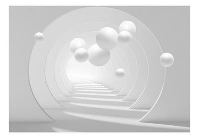 3D fototapetes ar tuneli gaiši pelēkā krāsā, 108481 G-ART