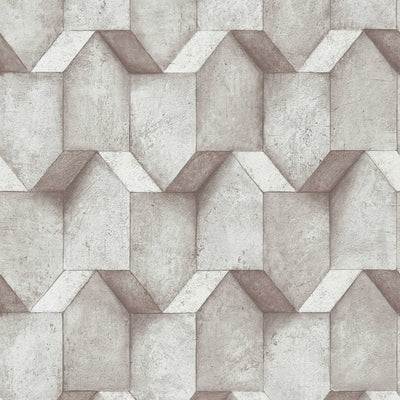 3D wallpaper with concrete look and texture in beige, 1366261 AS Creation