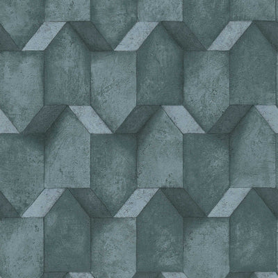 3D wallpaper with concrete look and texture in blue, 1366257 AS Creation