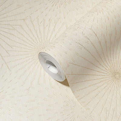 50s Retro Design Wallpaper - Cream 1366127