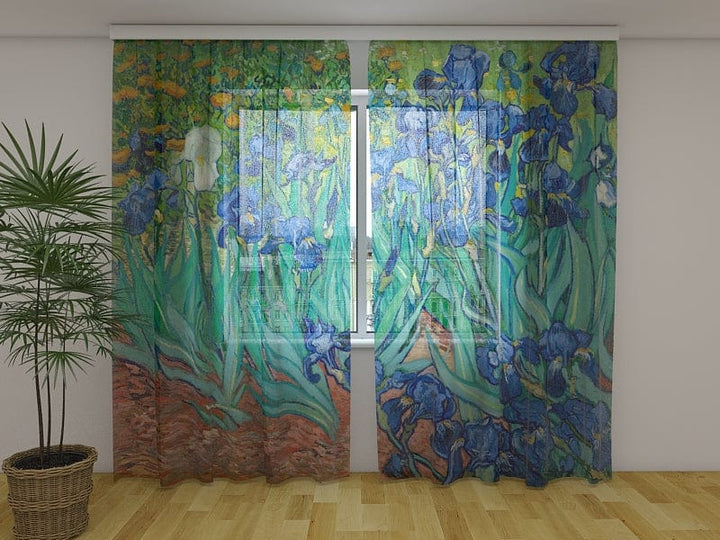 Aizkari ar ziediem - Īriss Vinsents van Gogs  Tapetenshop.lv