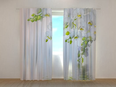 Curtains with flowers - Maigums Tapetenshop.lv