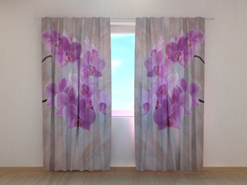Curtains with flowers - Charm 2 Tapetenshop.lv