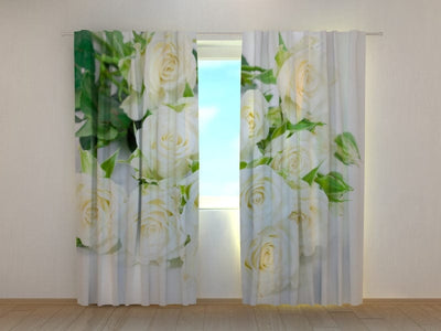 Curtains with flowers - A beautiful dream Tapetenshop.lv