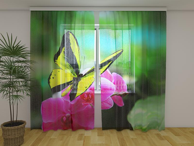 Dienas un nakts aizkari ar ziediem - Spilgtas krāsas Tapetenshop.lv