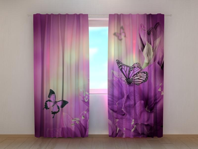 Curtains with floral motifs - Estere Tapetenshop.lv