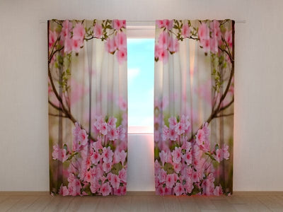 Curtains with floral motifs - Spring is here Tapetenshop.lv