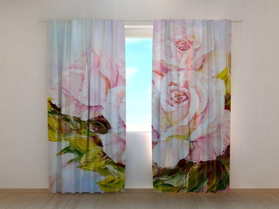 Curtains with floral motifs - Tenderness Tapetenshop.lv